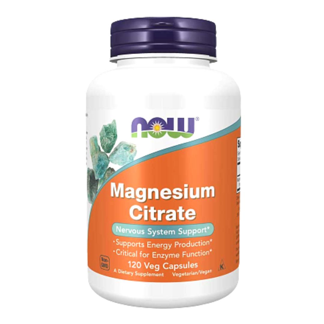 Now Magnesium Citrate Enzyme 120 Veg Capsules Now Magnesium Citrate Enzyme 120 Veg Capsules